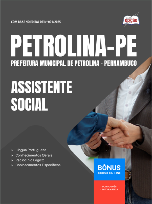 Apostila Prefeitura de Petrolina - PE 2025 - Assistente Social